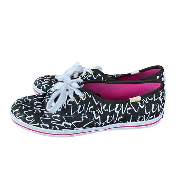 Kate Spade New York KEDS Sneakers Love black/white size 6 - Picture 2 of 6